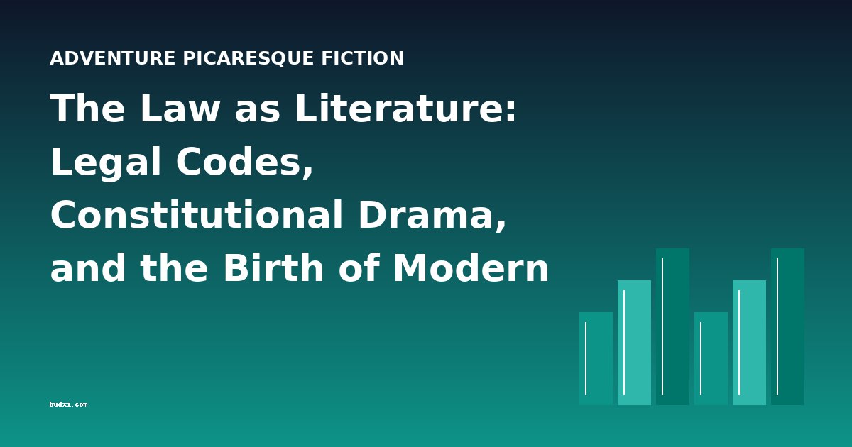The Law as Literature: Legal Codes, Constitutional Drama, and the Birth of Modern Justice