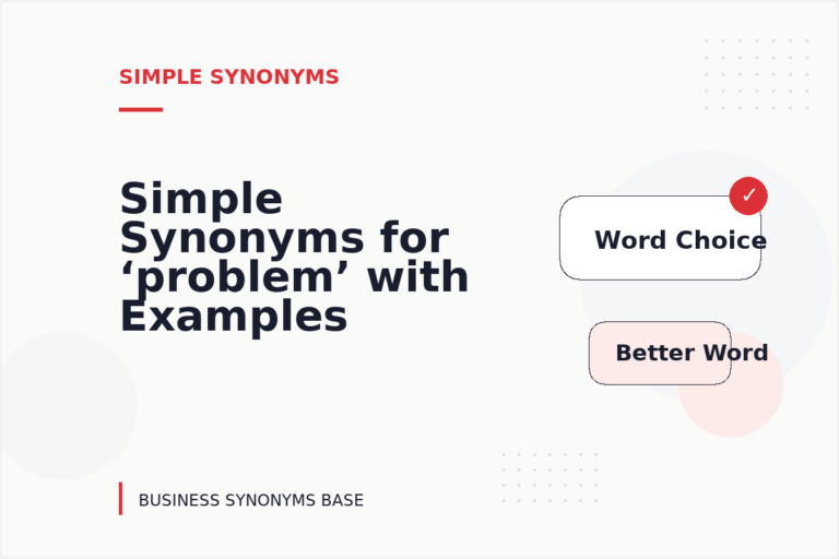Simple Synonyms for ‘problem’ with Examples Simple Synonyms for ‘problem’ with Examples