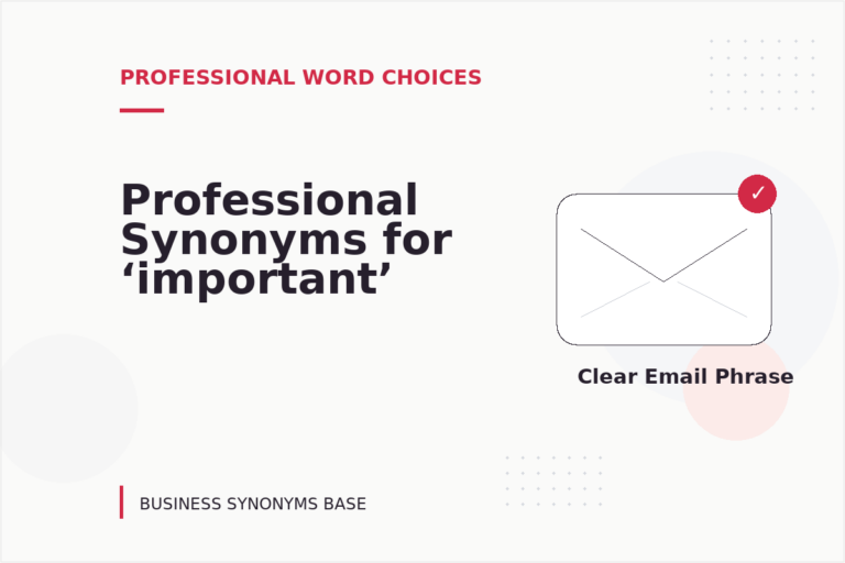 Professional Synonyms for ‘important’