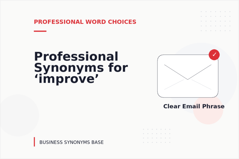 Professional Synonyms for ‘improve’
