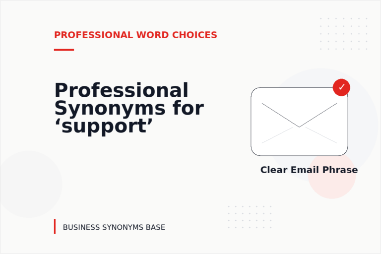 Professional Synonyms for ‘support’