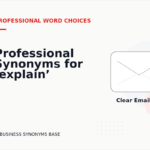Professional Synonyms for ‘explain’