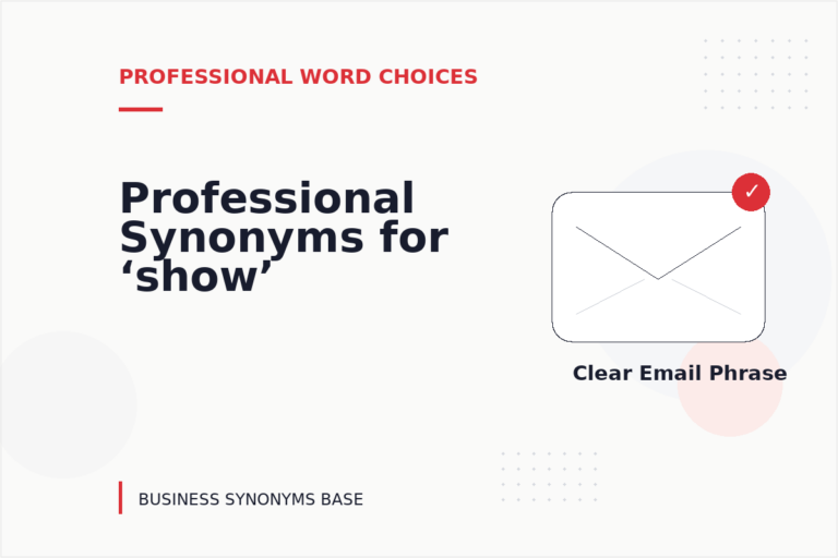 Professional Synonyms for ‘show’