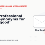 Professional Synonyms for ‘good’