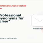 Professional Synonyms for ‘clear’