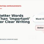 Better Words Than ‘important’ for Clear Writing