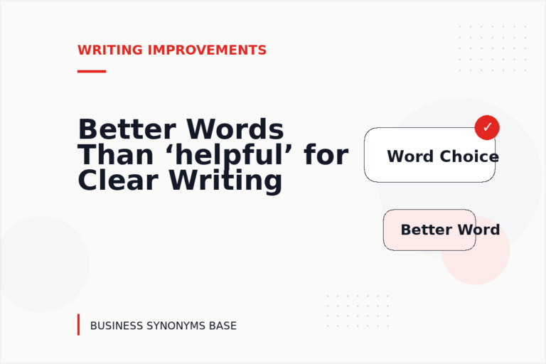 Better Words Than ‘helpful’ for Clear Writing