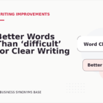 Better Words Than ‘difficult’ for Clear Writing