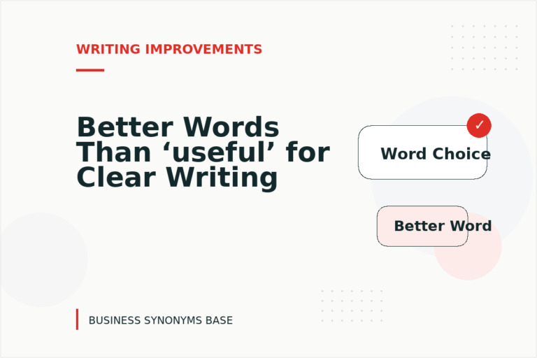 Better Words Than ‘useful’ for Clear Writing