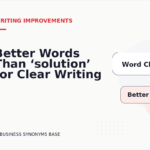 Better Words Than ‘solution’ for Clear Writing