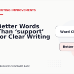 Better Words Than ‘support’ for Clear Writing