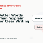 Better Words Than ‘explain’ for Clear Writing