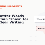 Better Words Than ‘show’ for Clear Writing
