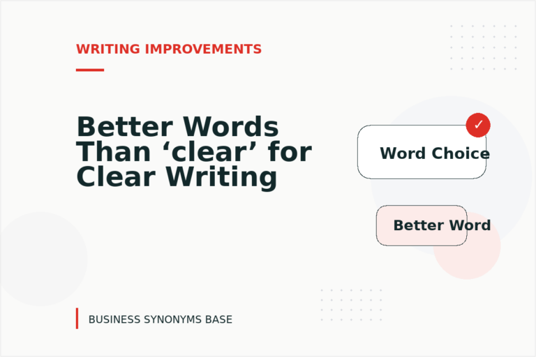 Better Words Than ‘clear’ for Clear Writing