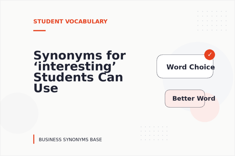 Synonyms for ‘interesting’ Students Can Use
